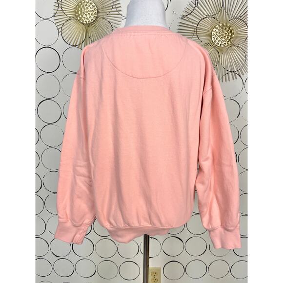 Vintage San Diego Zoo Safari Park Pullover Sweatshirt Size S Pink Rhinoceros - Picture 3 of 12